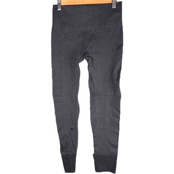 Lululemon Ebb To Street dark grey Seamless compression Leggings women’s Small - Picture 2 of 7